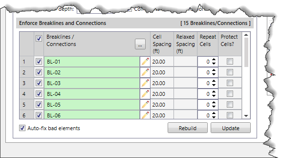 Enforce Breaklines and Connections