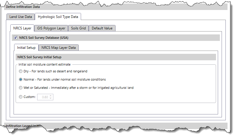 Initial Setup subpanel