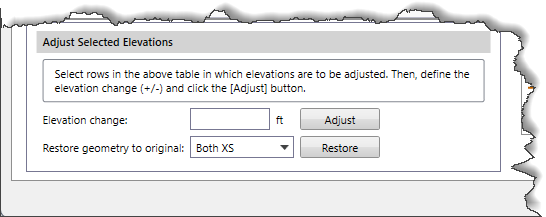 Adjust Selected Elevations