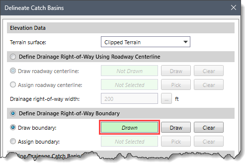 Draw Boundary Read-only Field
