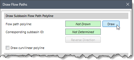 Draw Subbasin Flow Path Polyline Section