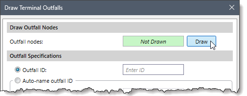 Draw Outfalls Nodes section