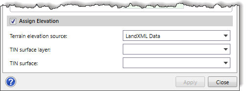 LandXML Data terrain elevation source