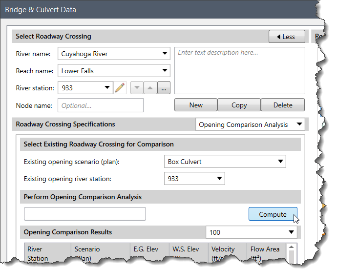 Perform Opening Comparison Analysis