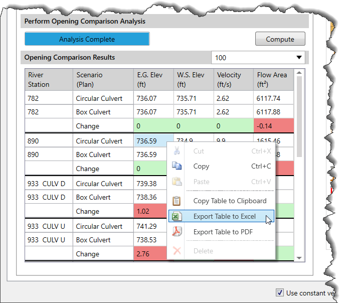 Export Table to Excel
