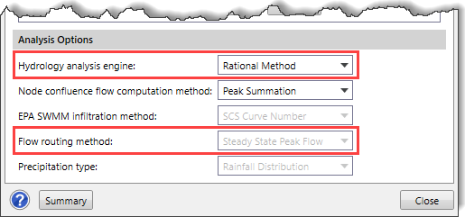 Hydrology Analysis Engine - Rational Method