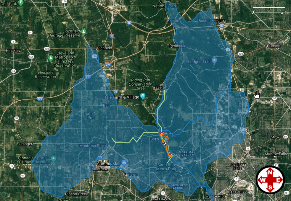 Map View hydrography layers