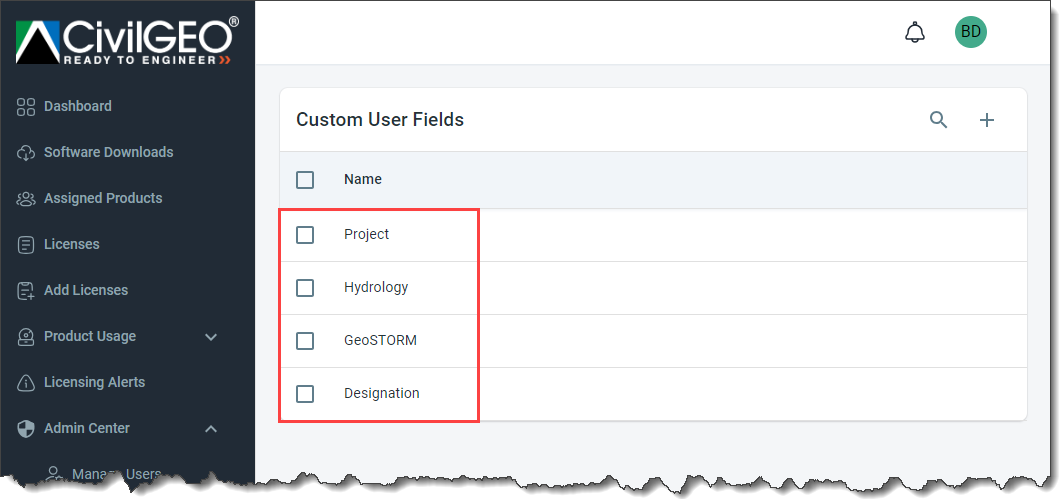 Custom User Fields