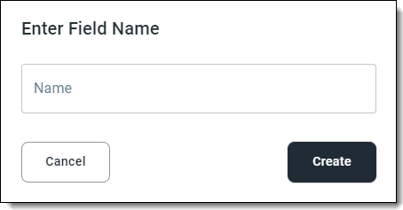 Enter Field Name Dialog Box