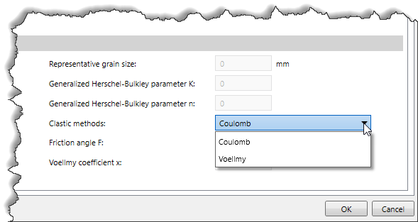 Clastic method dropdown combo box