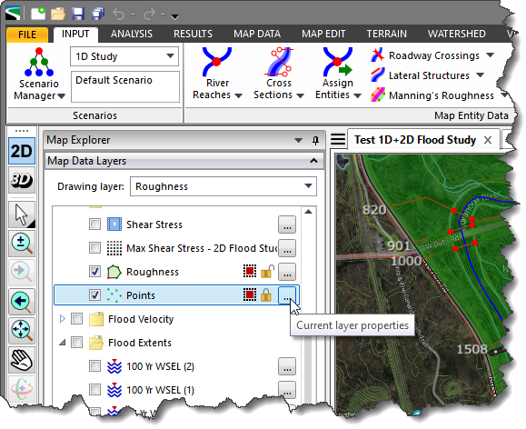 Map Data Layers Panel