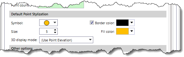 Default Point Stylization section