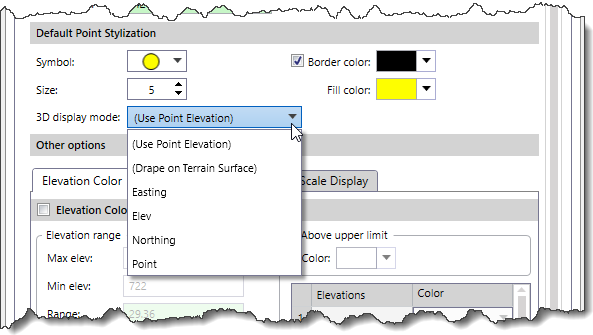 3D Display Mode dropdown combo box