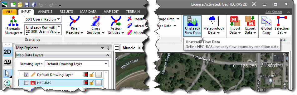 Unsteady Flow Data Command