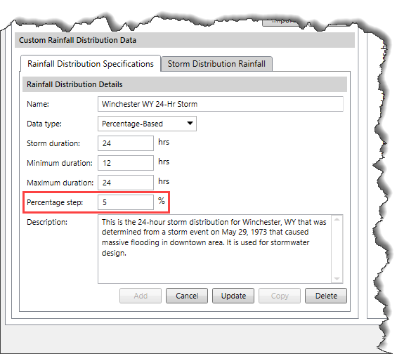 Percentage Step Entry