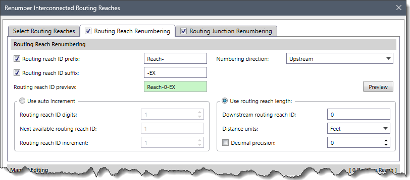 Routing Reach Renumbering