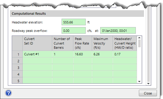 Computational Results section