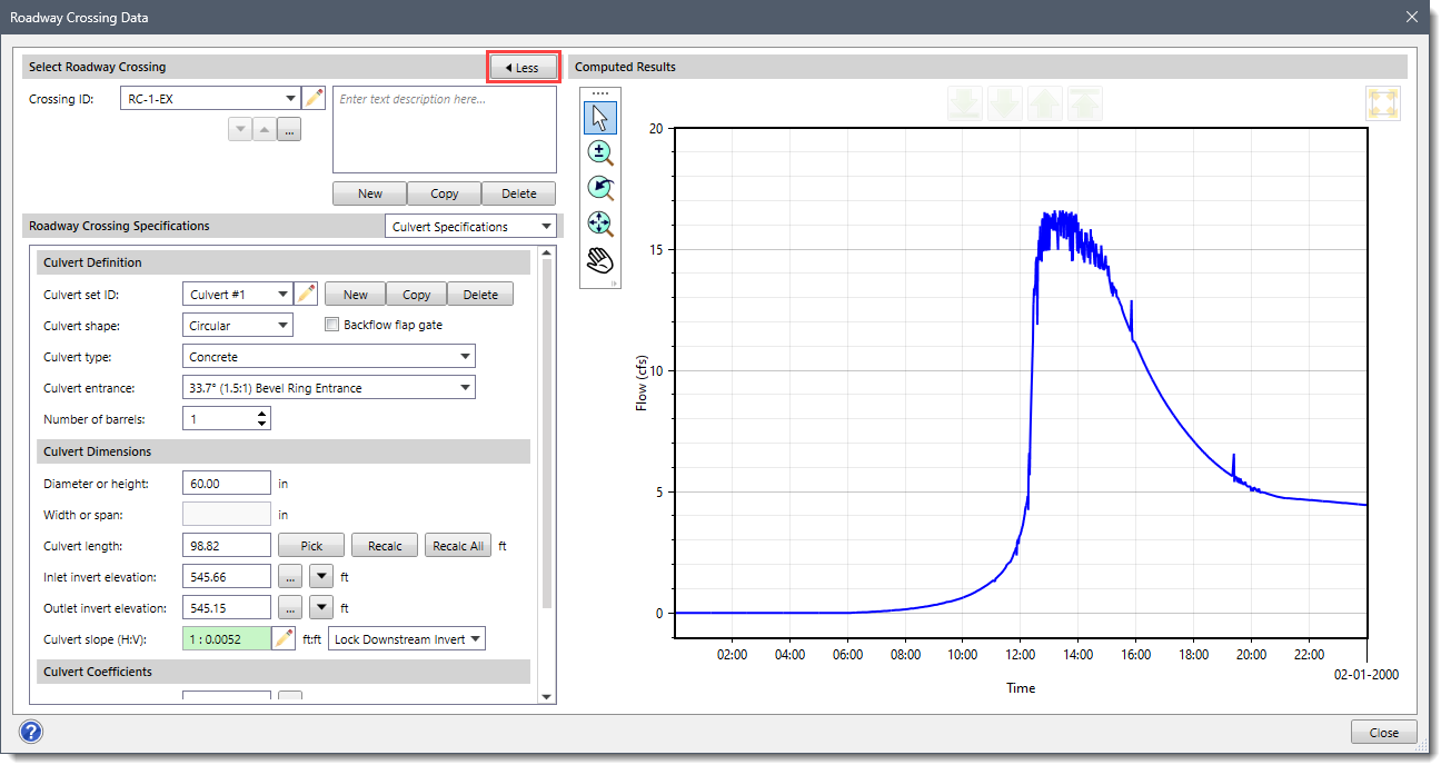 Roadway Crossing Data Command Img