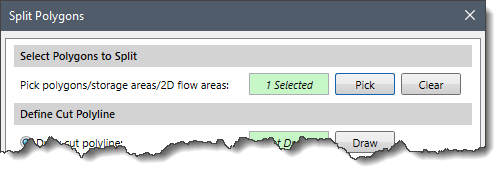 Pick polygons storage areas 2D flow areas read-only field