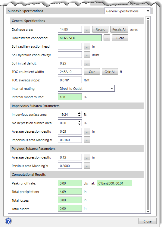 Infiltration Method – Green Ampt