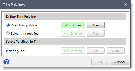 Trim Polylines dialog box