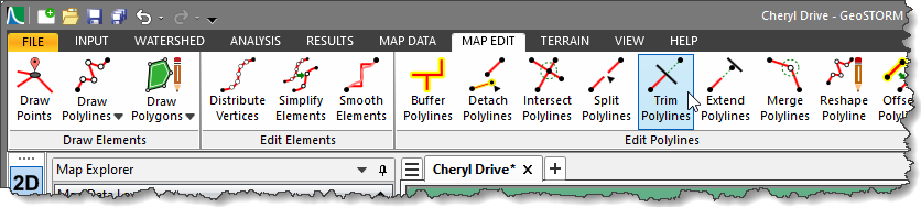 Trim Polylines command